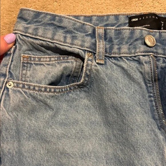 ASOS Denim Blue Straight Leg Women's Jeans - Picture 3 of 4